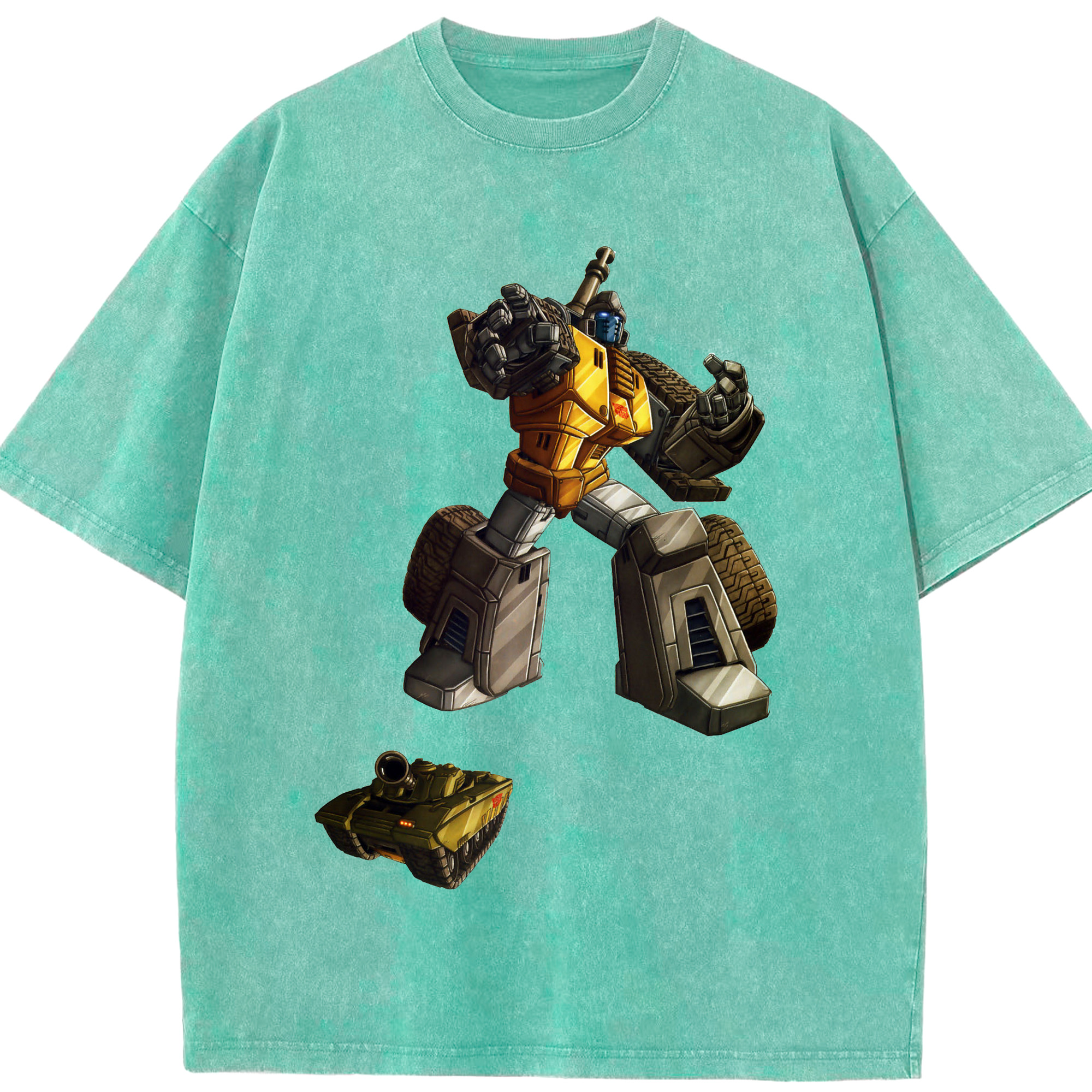 （画像用）  綿100% ヴィンテージ風 半袖Tシャツ（フロントプリント）